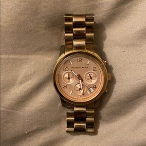 Rose gold Michael kors watch